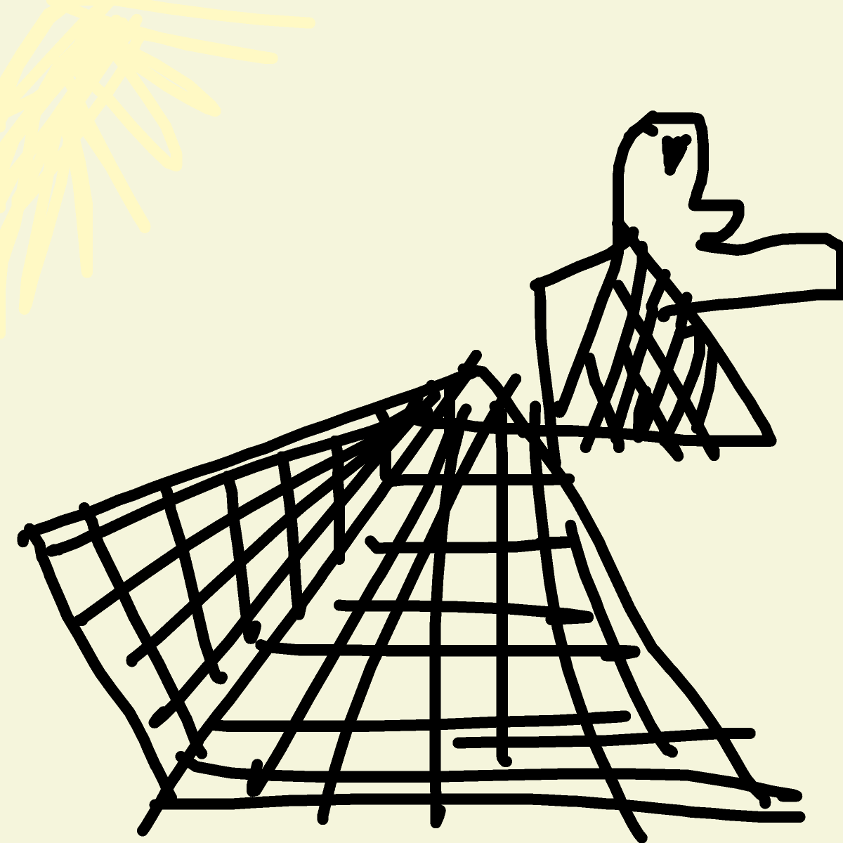 Pyramid drawing by beanieweenie