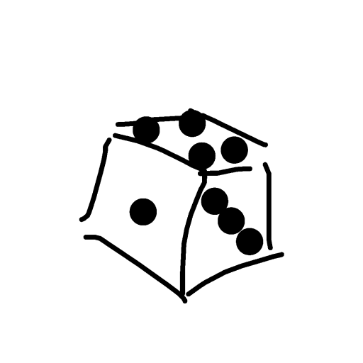 Dice drawing by grou