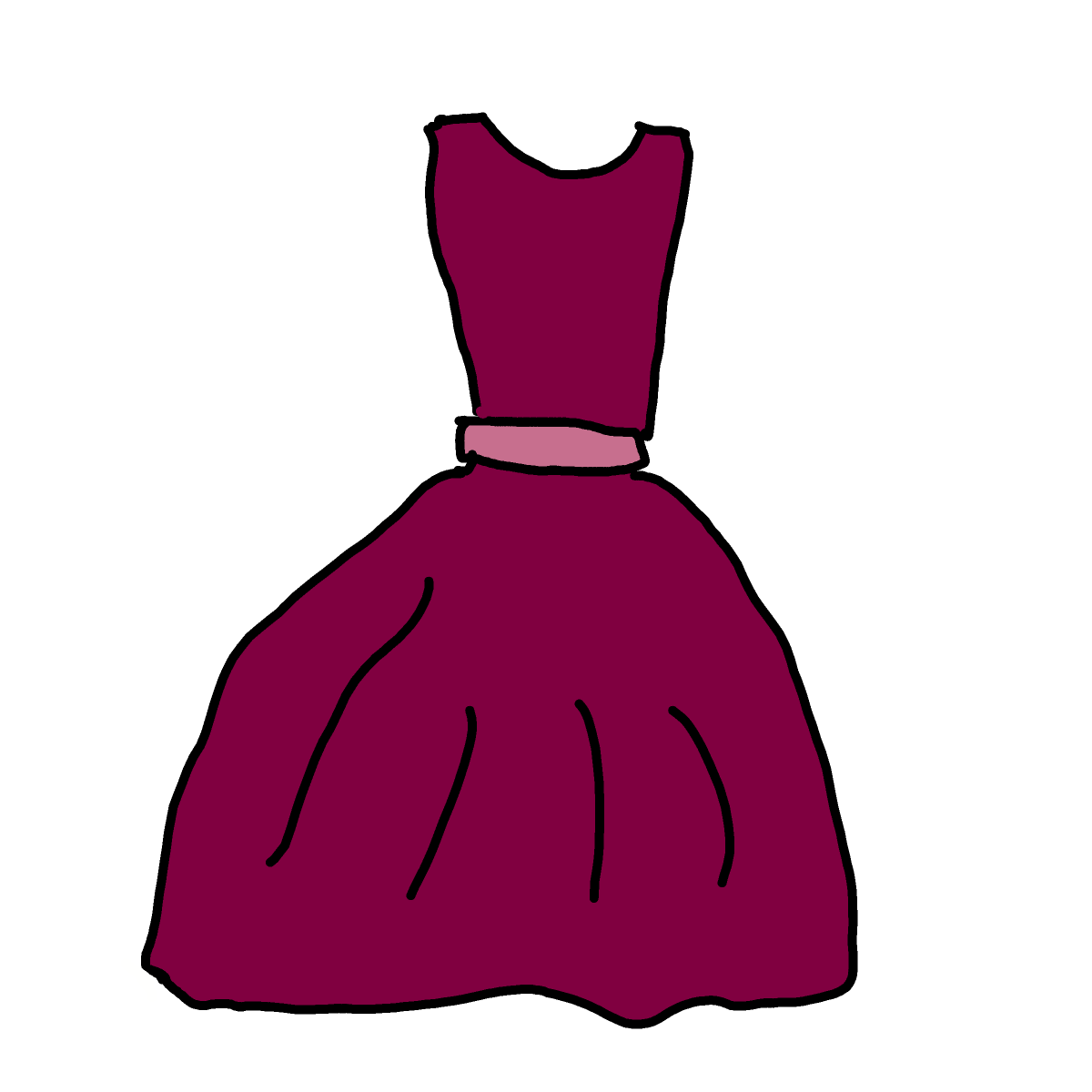 Dress drawing by Guardianoflives