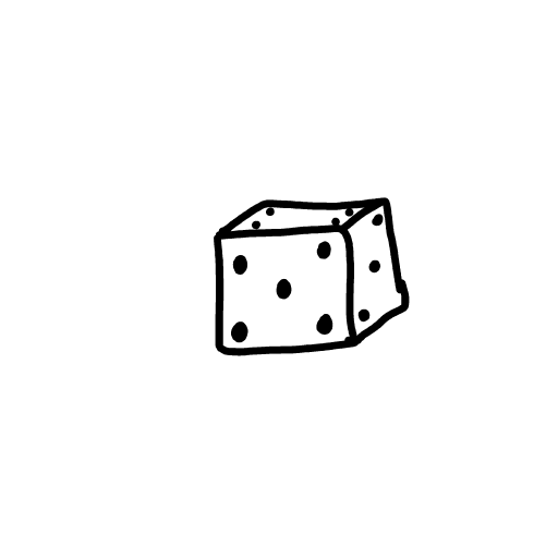 Dice drawing by kaitlynx3