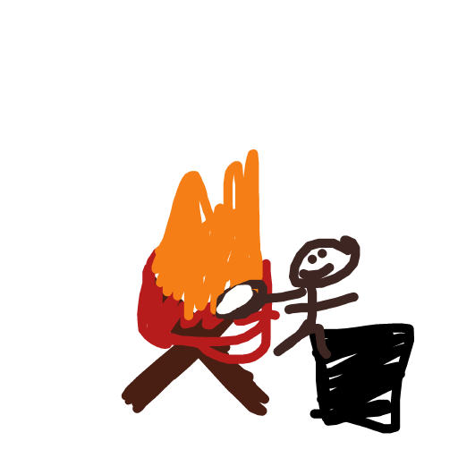 Campfire drawing by hard-amber-void