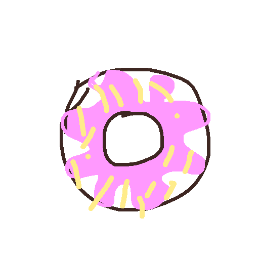 Donut drawing by grou