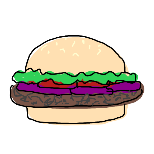 Burger drawing by moon-dark-chief