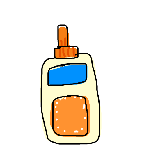 Glue drawing by poopy-pants