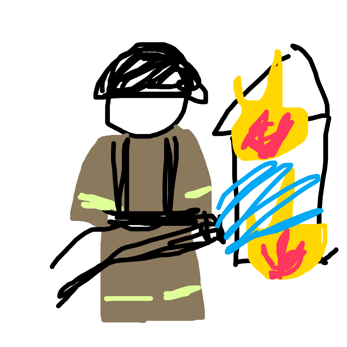 Firefighter drawing by honey crisp