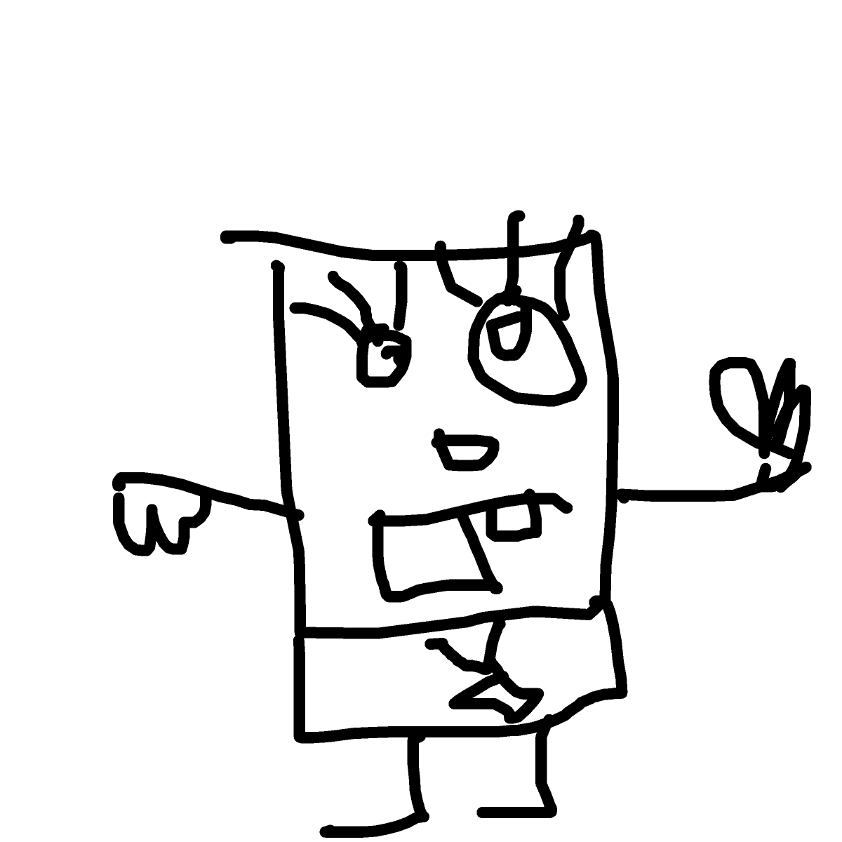 DoodleBob drawing by hard-free-pride