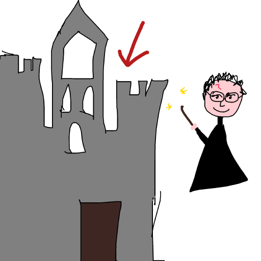 Hogwarts drawing by loddie