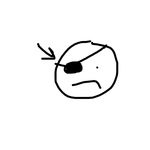 Eye Patch drawing by beefstar