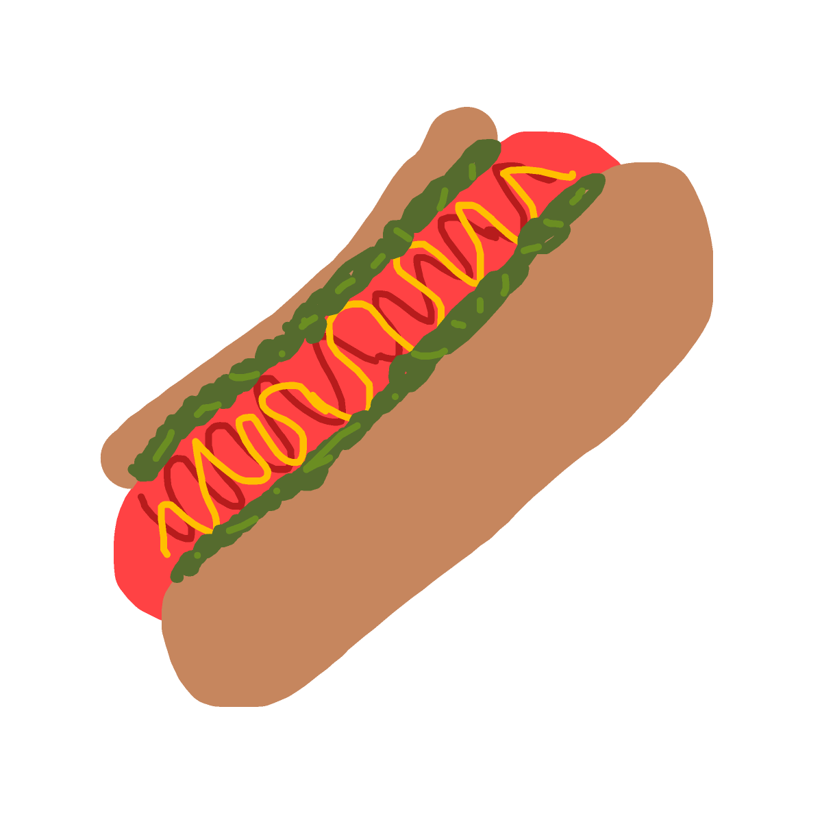 Hot Dog drawing by spleenonlean