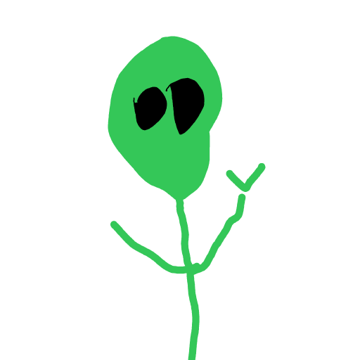 Alien drawing by Shandi