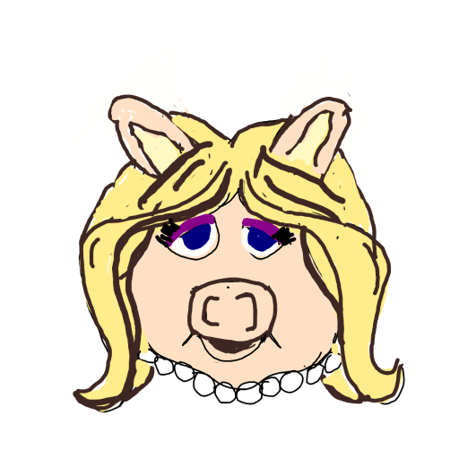 Miss Piggy drawing by manders