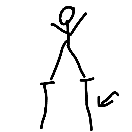 Stilts drawing by Bri3