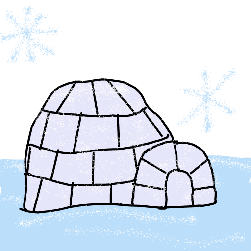 Igloo drawing by Anna
