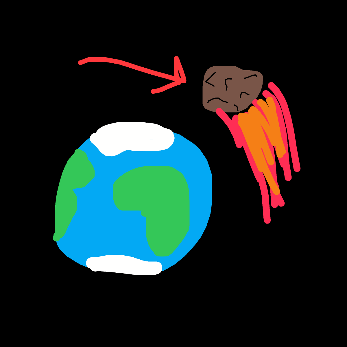 Asteroid drawing by hatben