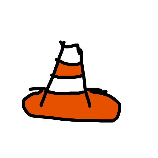 Traffic Cone drawing by pikapikachuu