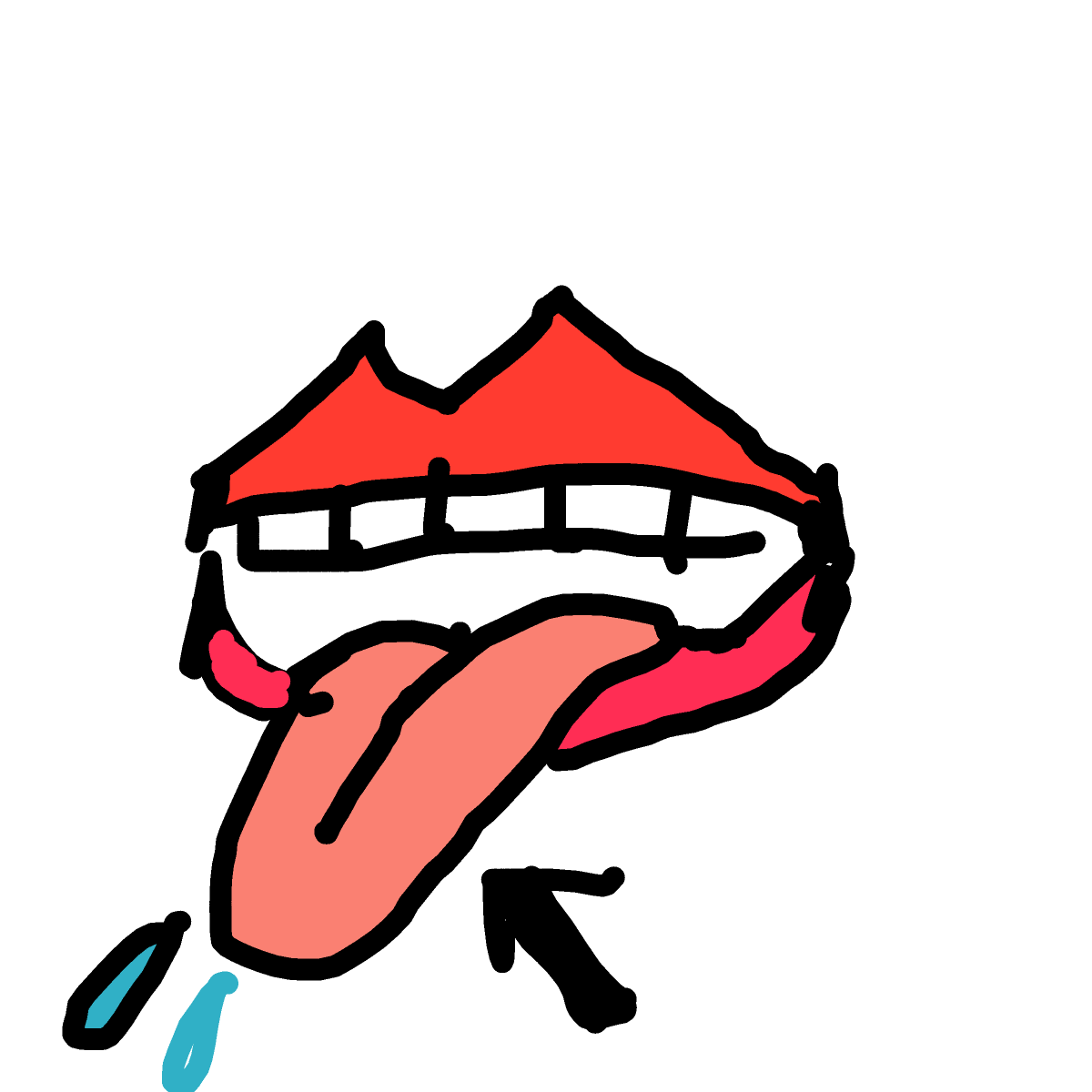 Tongue drawing by jukgaa