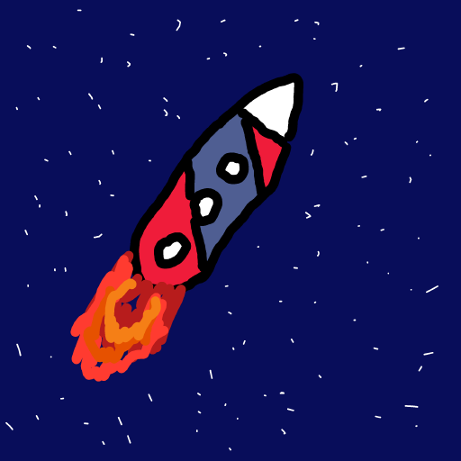 Spaceship drawing by Charmstone