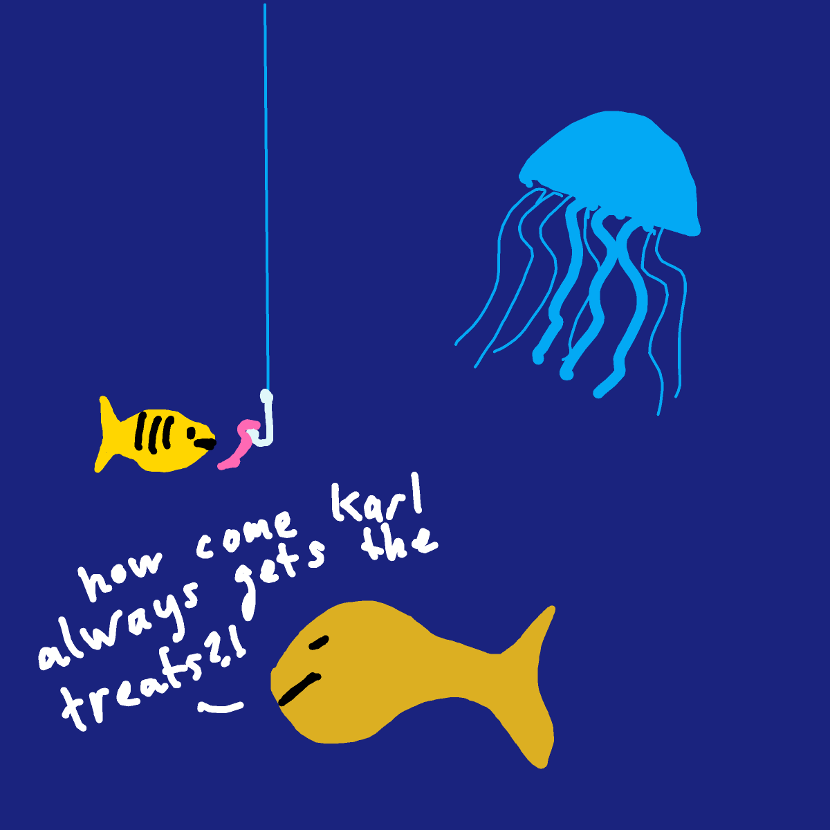 Jellyfish drawing by sandis
