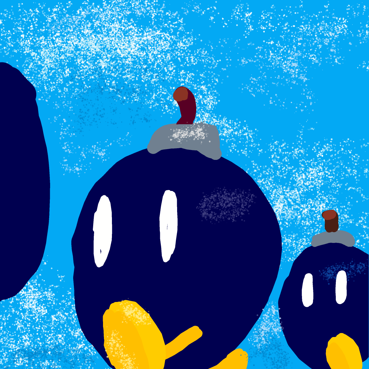 Bob-omb drawing by Juliezzz