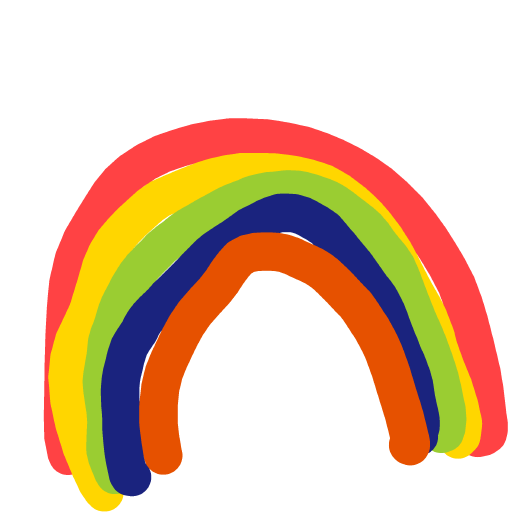Rainbow drawing by harryw