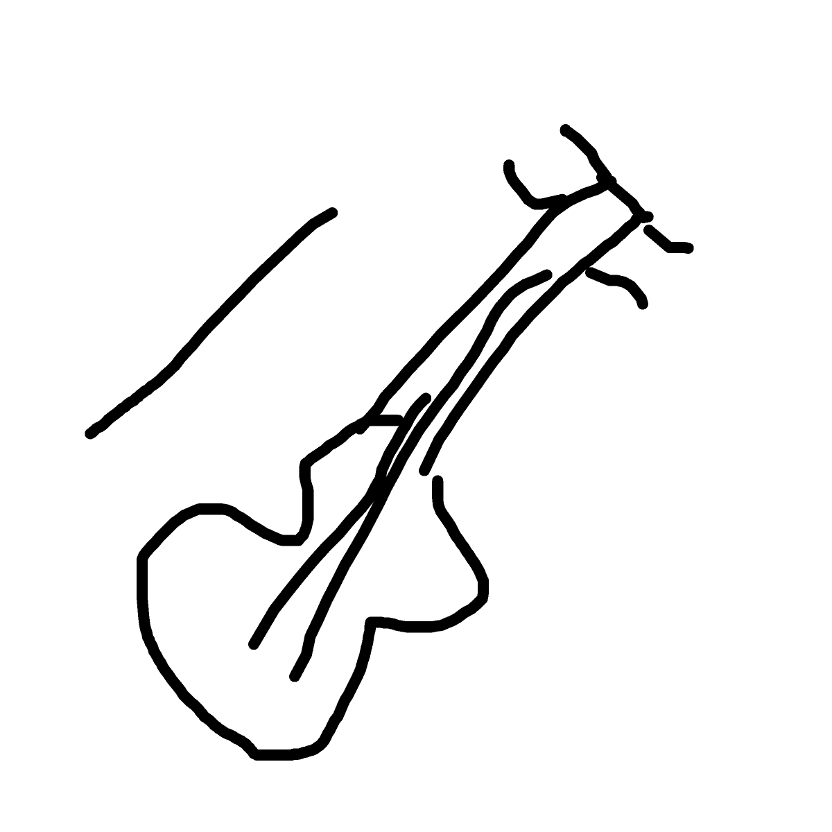 Violin drawing by pikapikachuu