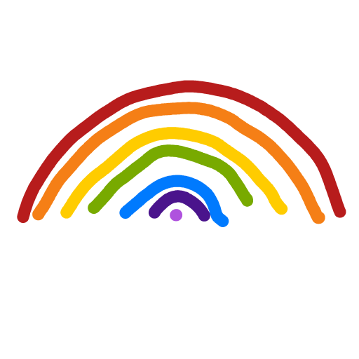 Rainbow drawing by Cwis448