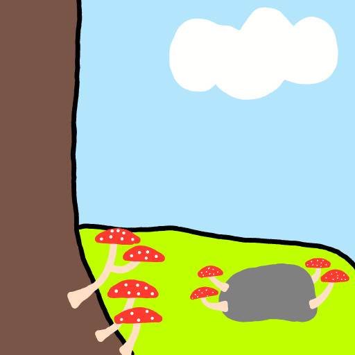 Mushroom drawing by Purokushi