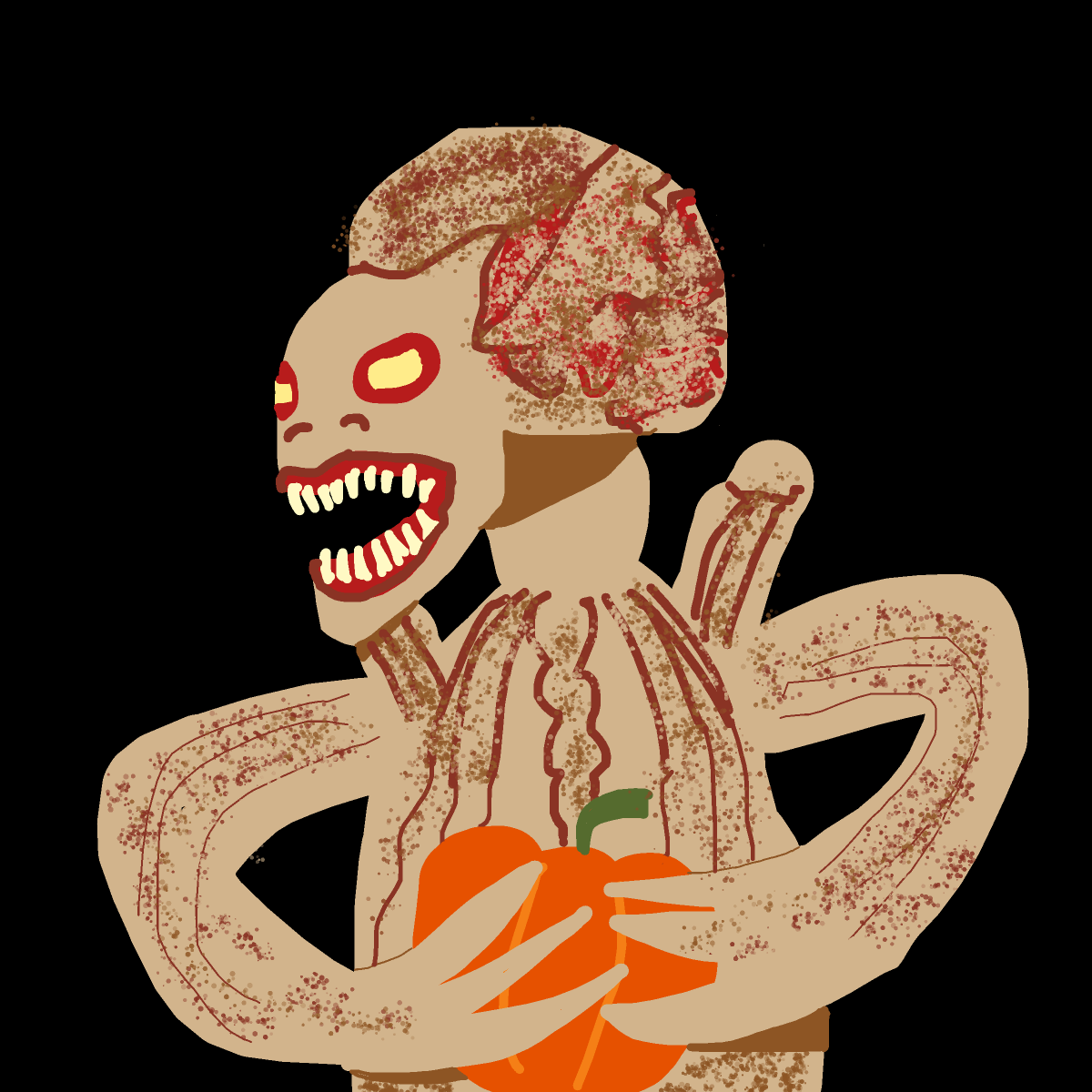 Pumpkinhead drawing by jashezilla