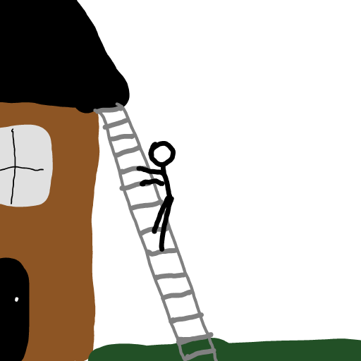 Ladder drawing by Anna