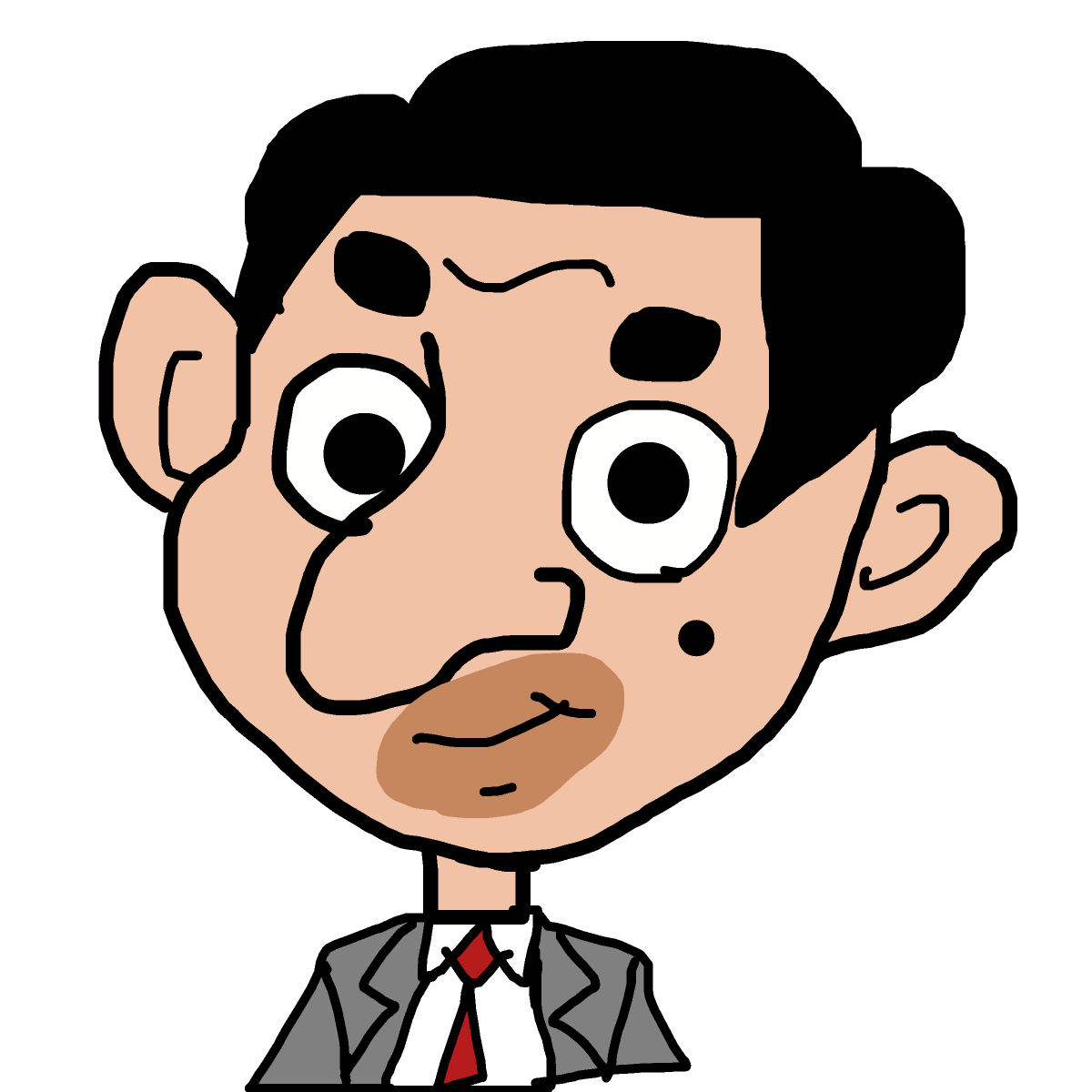 Mr Bean drawing by countnicula