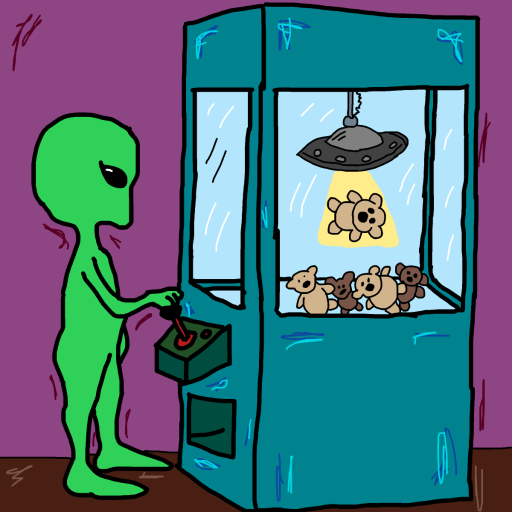 Claw Machine drawing by monthra