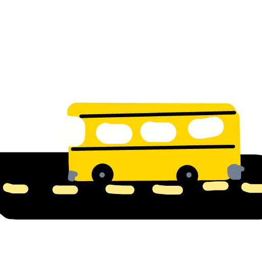Bus drawing by brush-star-site