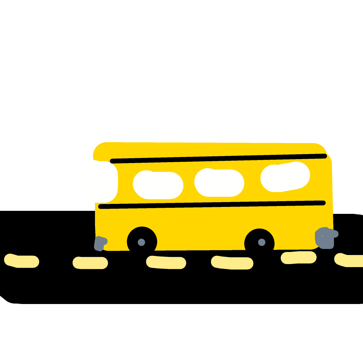 Bus drawing by brush-star-site