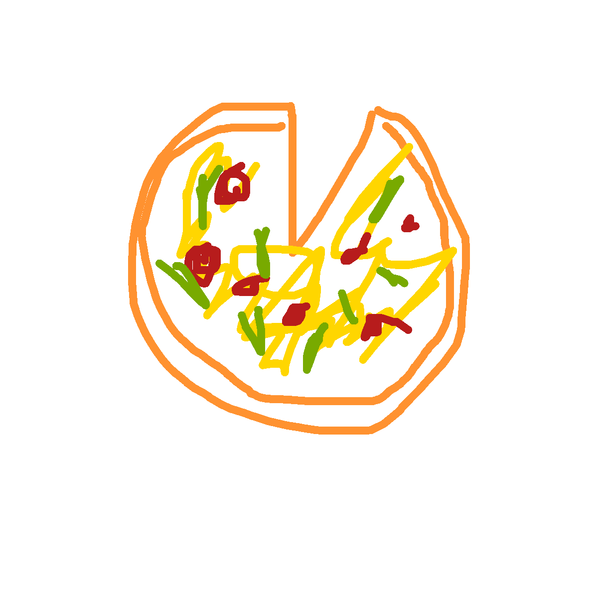 Pizza drawing by light-wild-tower