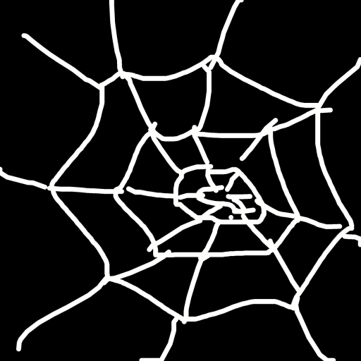 Spider Web drawing by iron