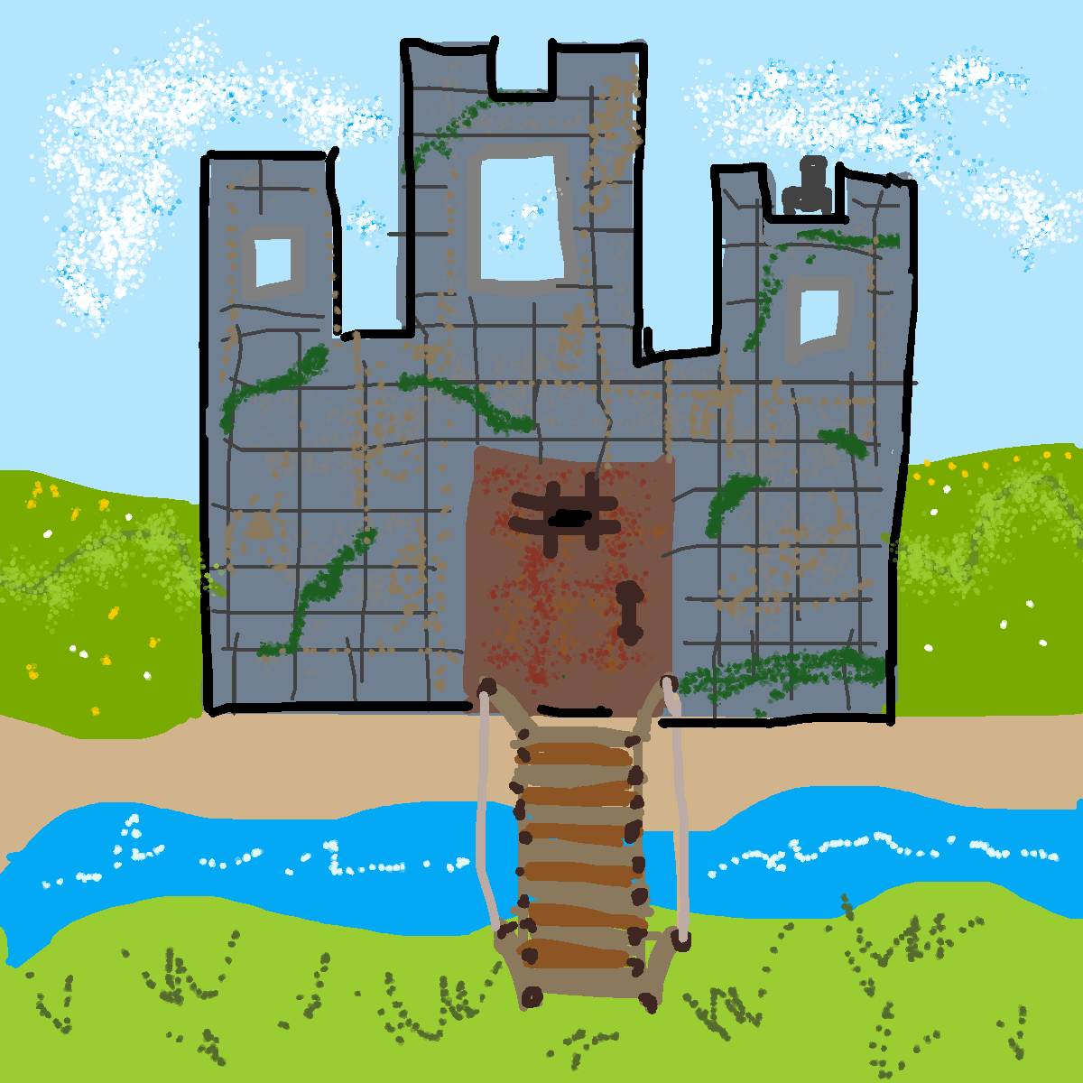 Castle drawing by color-olive-web