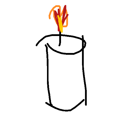 Candles drawing by maite