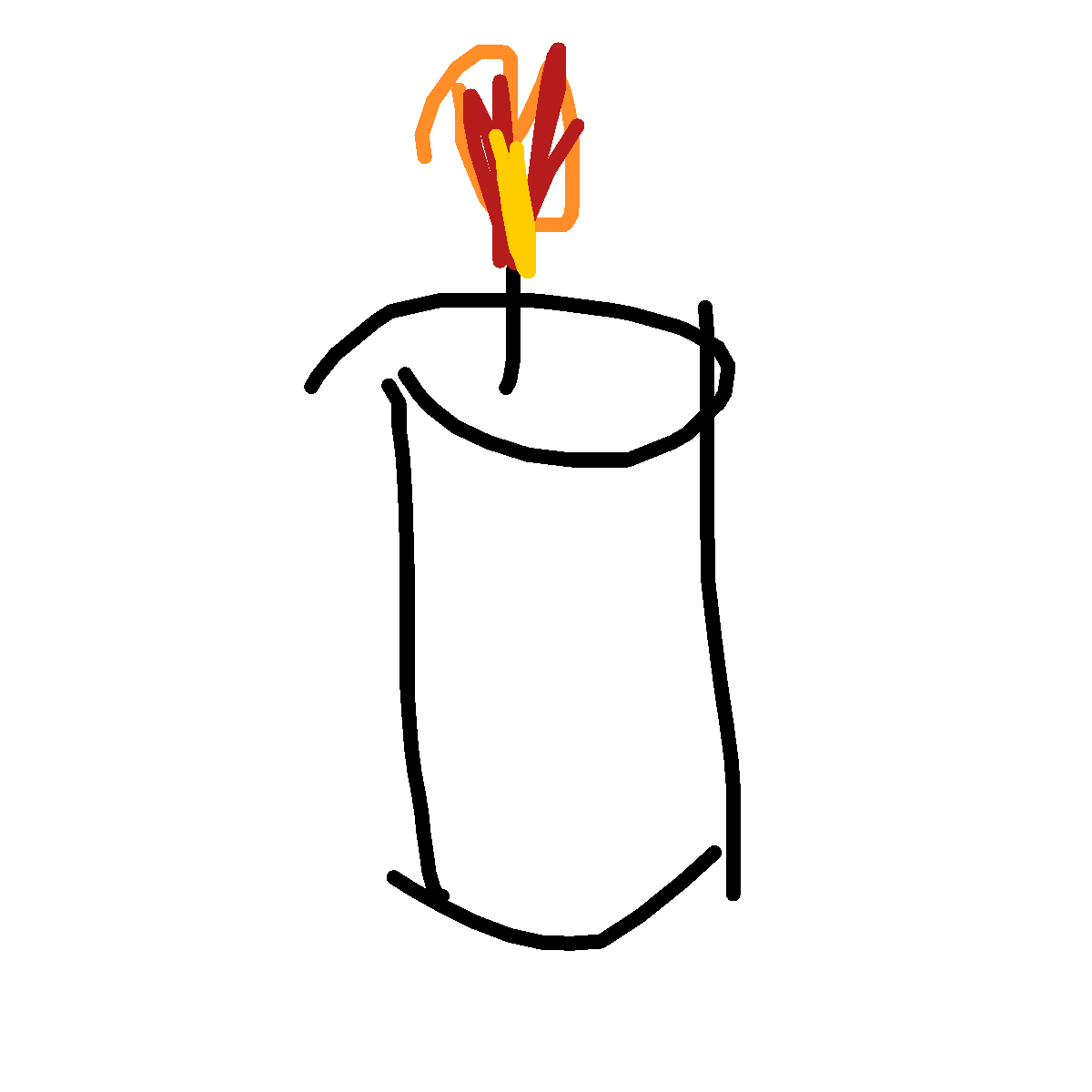Candles drawing by maite