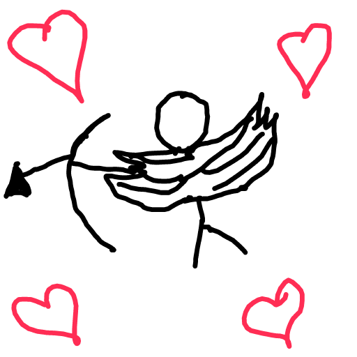 Cupid drawing by lead-free-boss