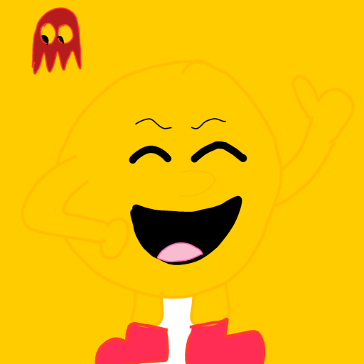 Pac-Man drawing by conn0rr