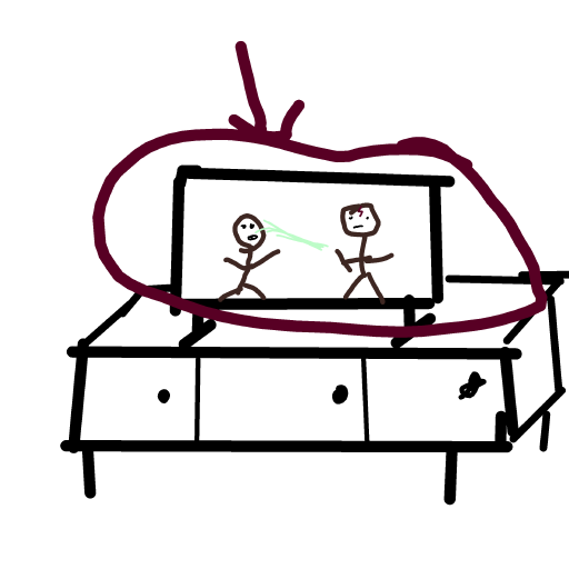 Television drawing by Nuss