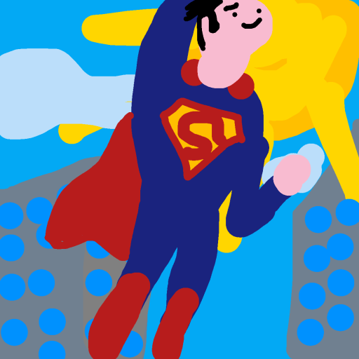 Superman drawing by knoxy