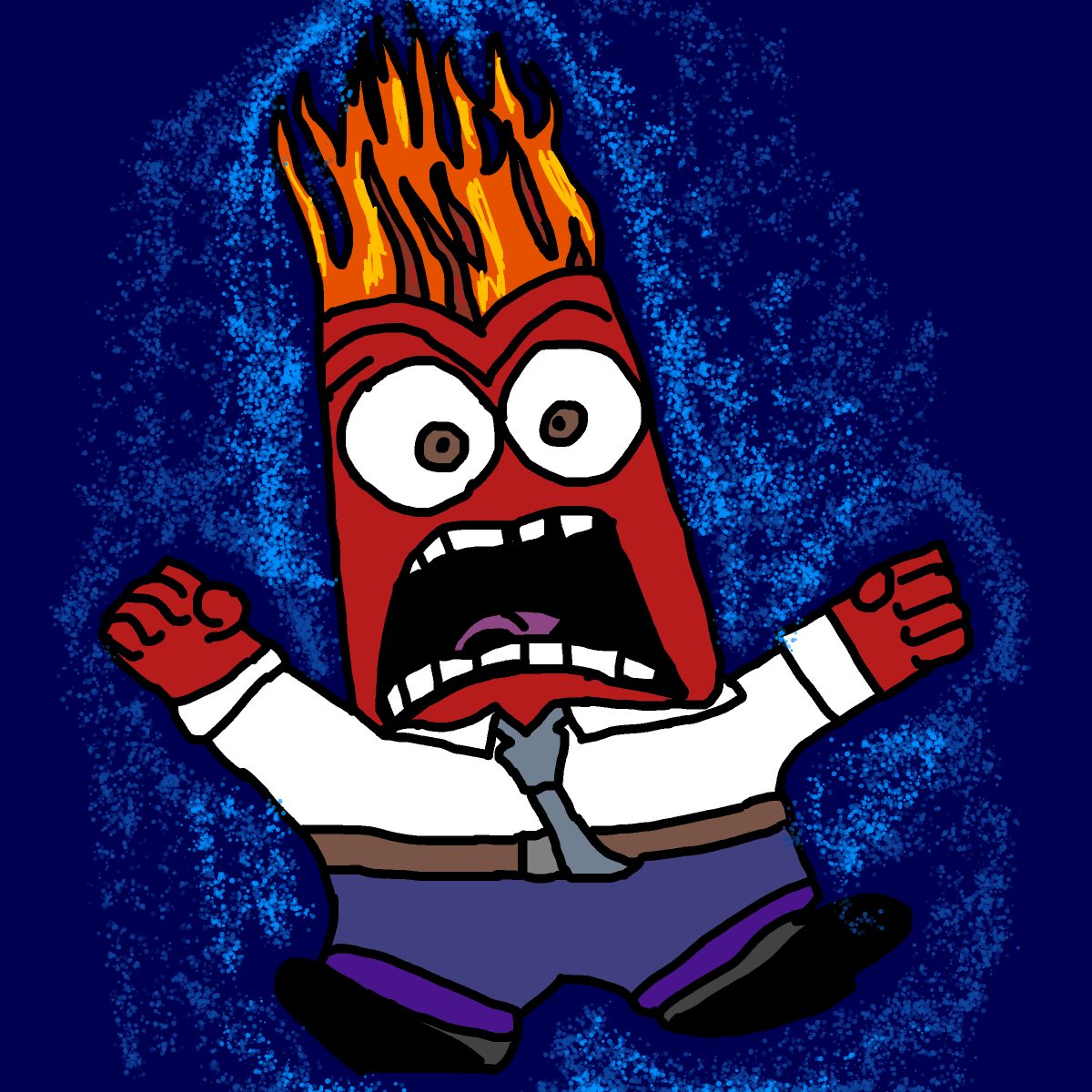 Anger drawing by monthra