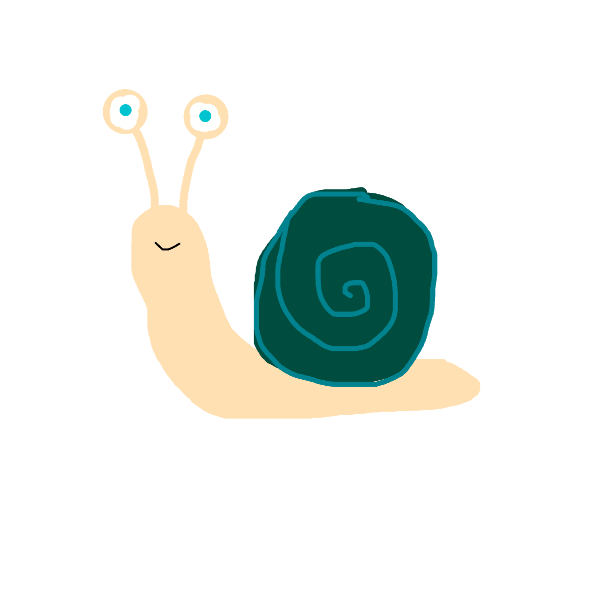 Snail drawing by beksss