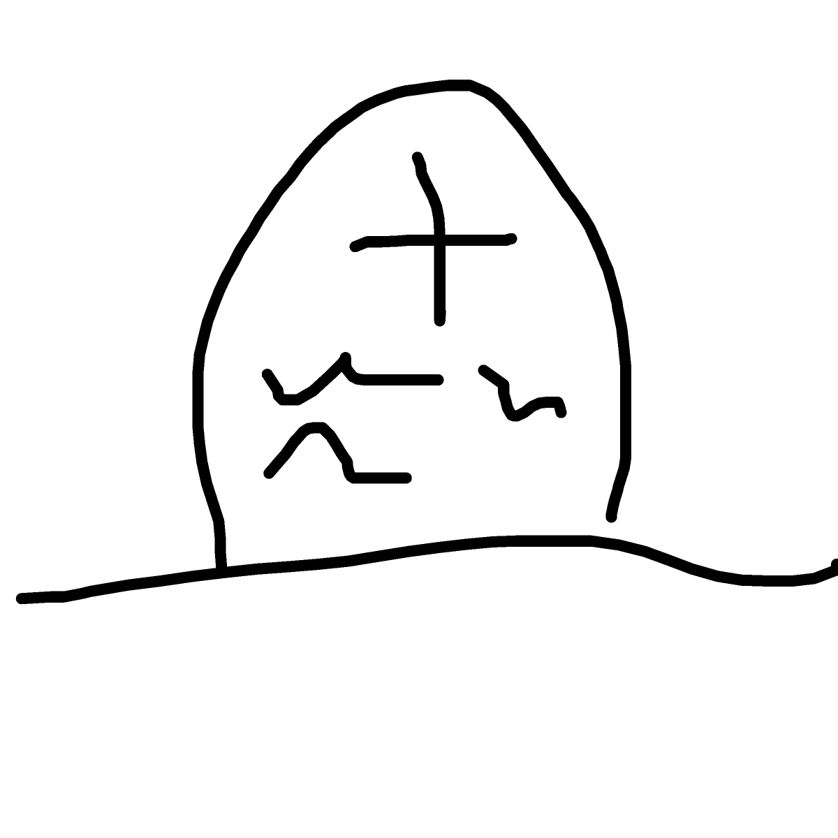 Gravestone drawing by hades
