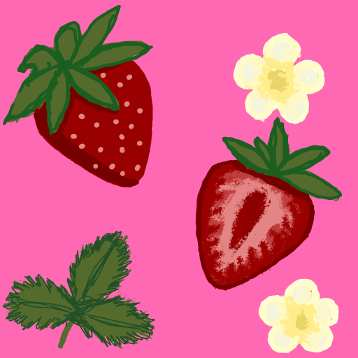 Strawberry drawing by foster