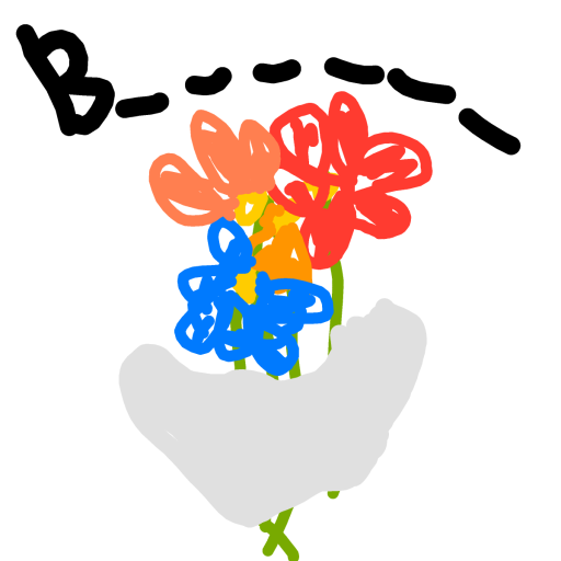 Bouquet drawing by Horseeeeeeeeey