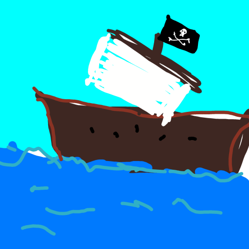 Pirate Ship drawing by Guardianoflives