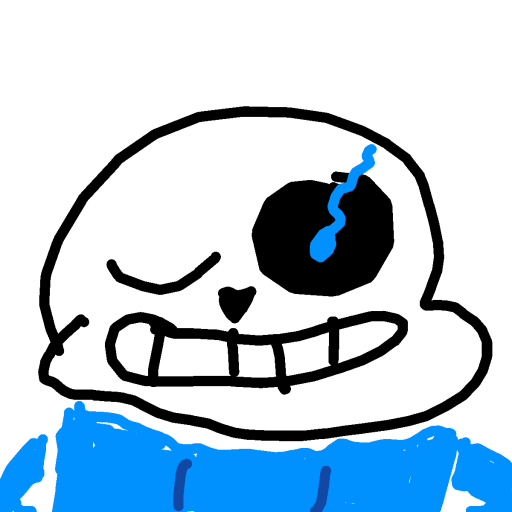 Sans drawing by macaronimiles