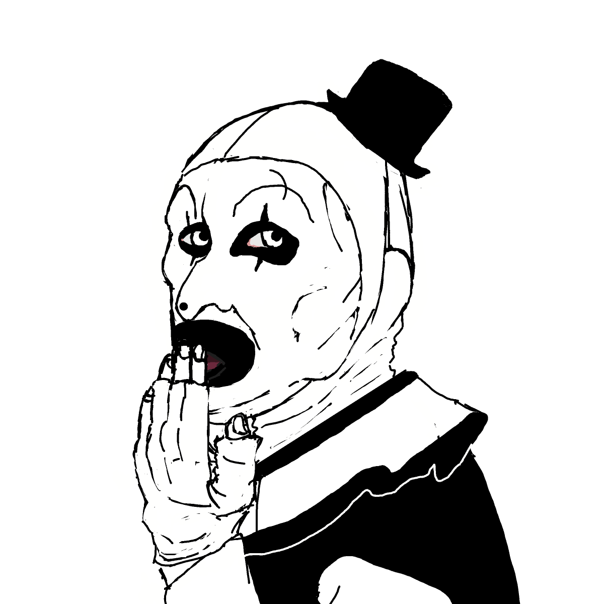 Terrifier drawing by gummy squirm